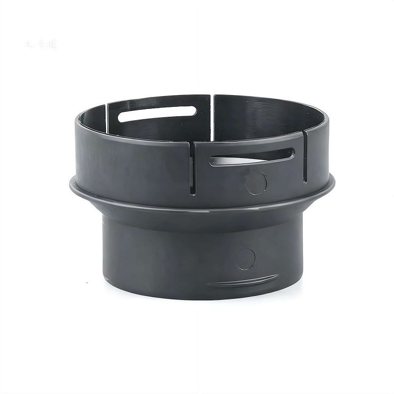 Universal Car Diesel Heater Air Vent Outlet Connector Black Plastic Car Diesel Parking Heater Air Outlet Vent Ducting Pipe Connector Ducting Pipe Adapter - Image 1
